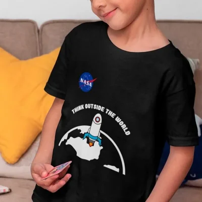 Nasa Think Outside World T-shirt -NASA Designs